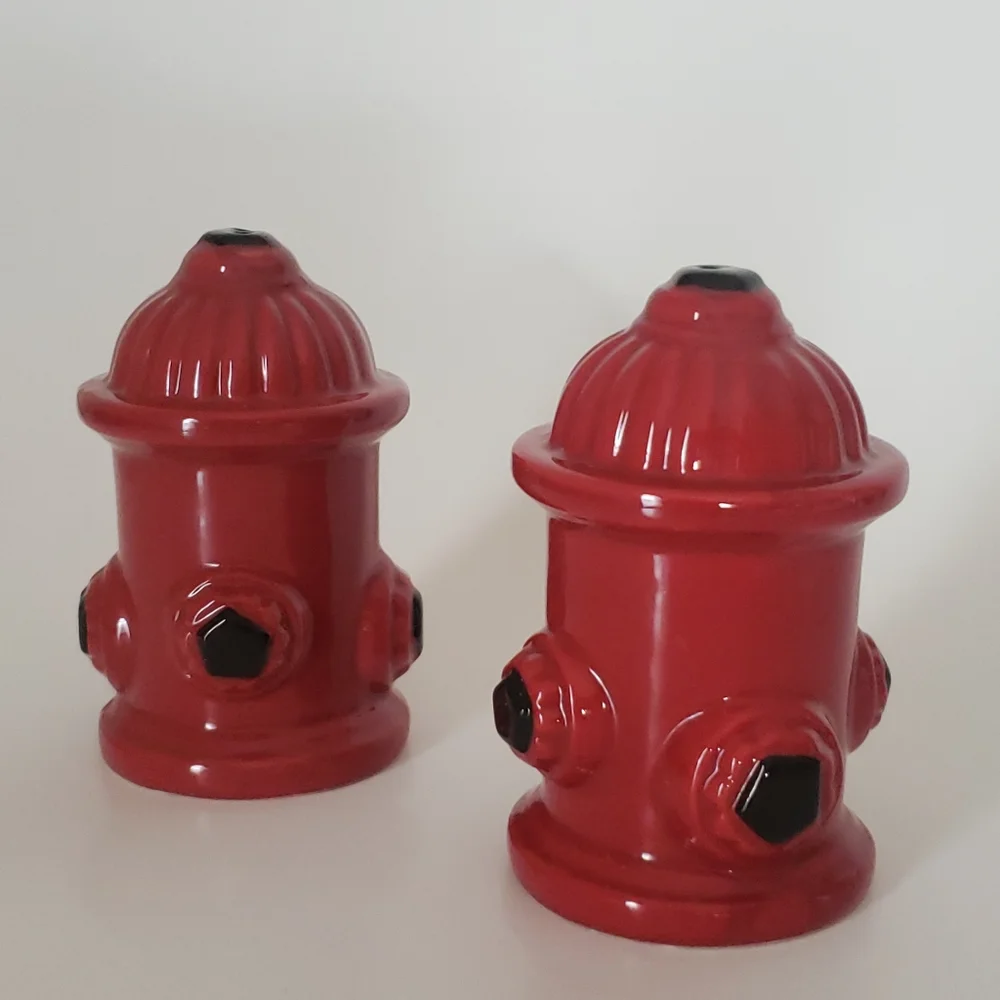 Fire Hydrant Salt and Pepper Shakers